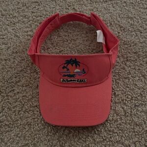 St. Thomas Embroidered Coral Visor